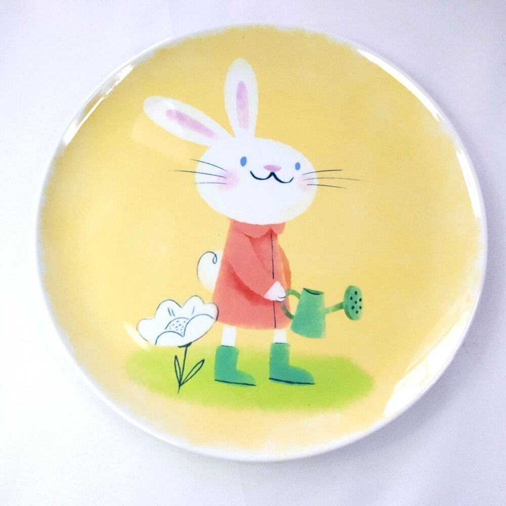 Easter-Themed Bunny Melamine Dinner Plates 10" Set Of 3 By Spritz - Picture 6 of 12